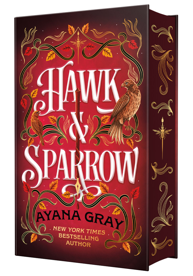 Hawk & Sparrow book cover by Ayana Gray