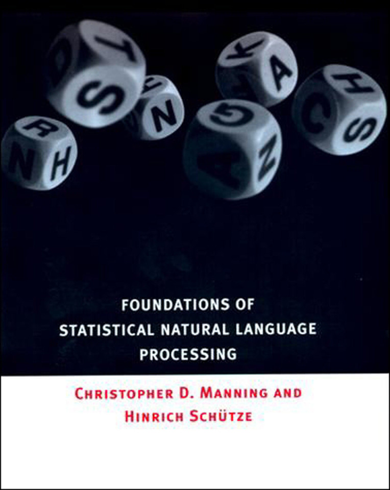 Foundations of Statistical Natural Language Processing book cover by Christopher Manning, Hinrich Schütze