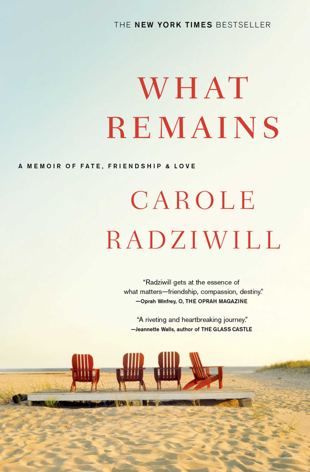 What Remains: A Memoir of Fate, Friendship, and Love book cover by Carole Radziwill