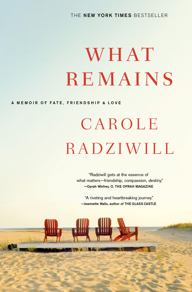 What Remains: A Memoir of Fate, Friendship, and Love book cover by Carole Radziwill