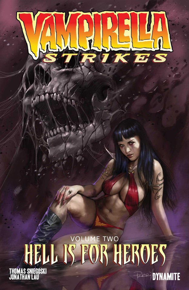 Vampirella Strikes Vol. 2: Hell is for Heroes book cover by Tom Sniegoski