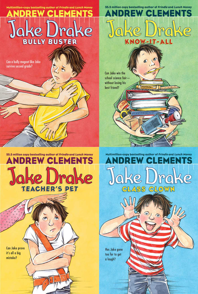 The Jake Drake Collected Set: Jake Drake, Know-It-All; Jake Drake, Bully Buster; Jake Drake, Teacher's Pet; Jake Drake, Class Clown (Jake Drake) book cover by Andrew Clements