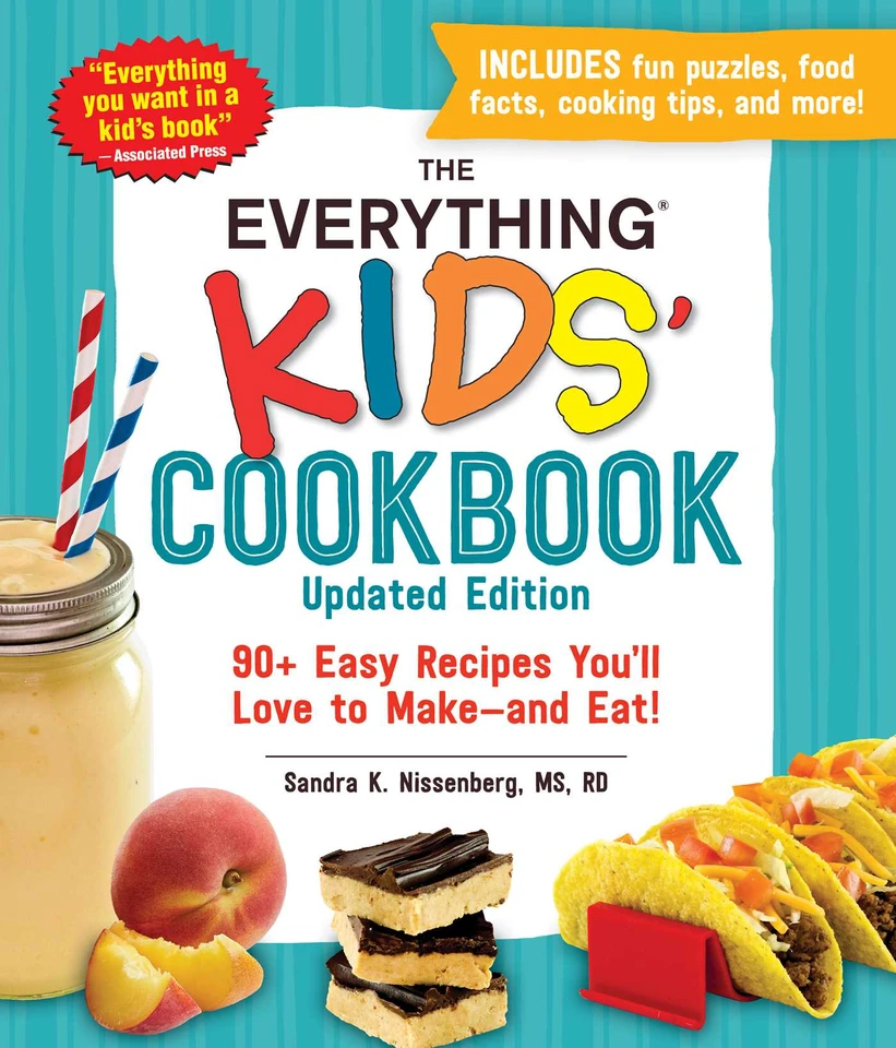 The Everything Kids' Cookbook, Updated Edition: 90+ Easy Recipes You'll Love to Make—and Eat! (Everything® Kids Series) book cover by Sandra K Nissenberg