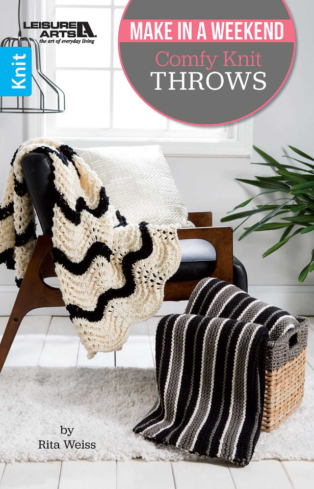 Make In A Weekend Comfy Knit Throws book cover by Rita Weiss