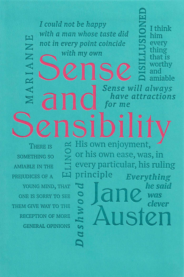 Sense and Sensibility (Word Cloud Classics) book cover by Jane Austen