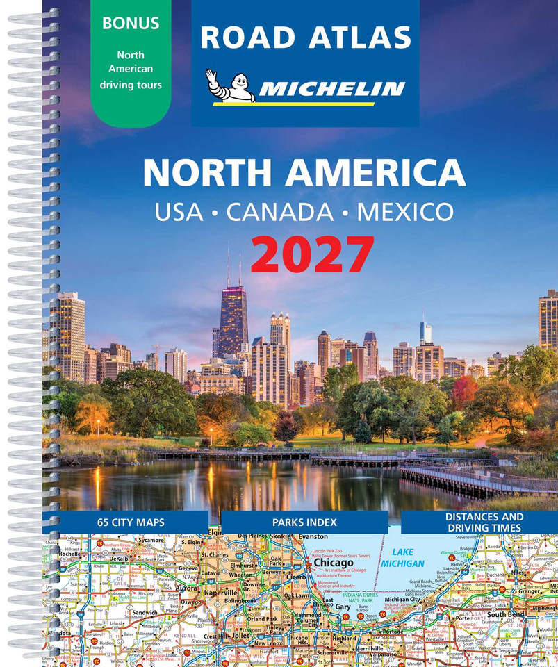 MICHELIN NORTH AMERICA ROAD ATLAS 2027: USA, Canada, Mexico book cover by Michelin Editions