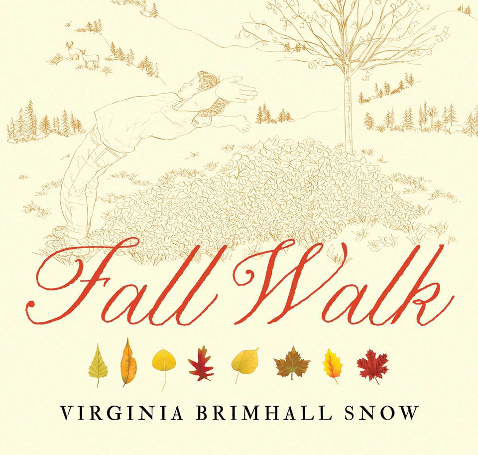 Fall Walk, paperback book cover by Virginia Brimhall Snow