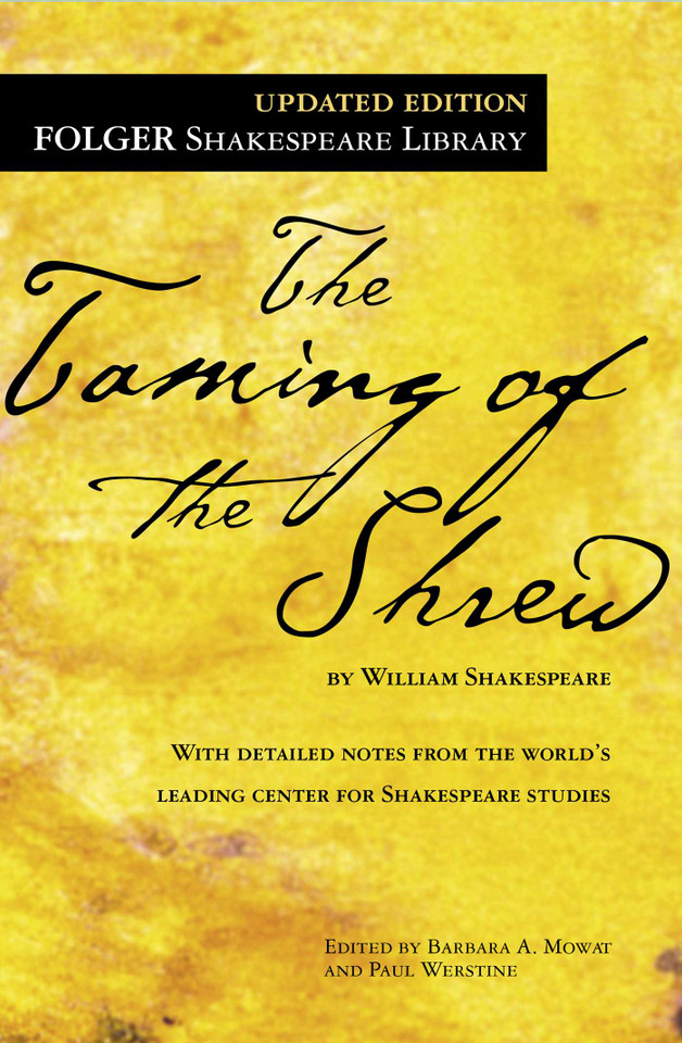 The Taming of the Shrew book cover by William Shakespeare