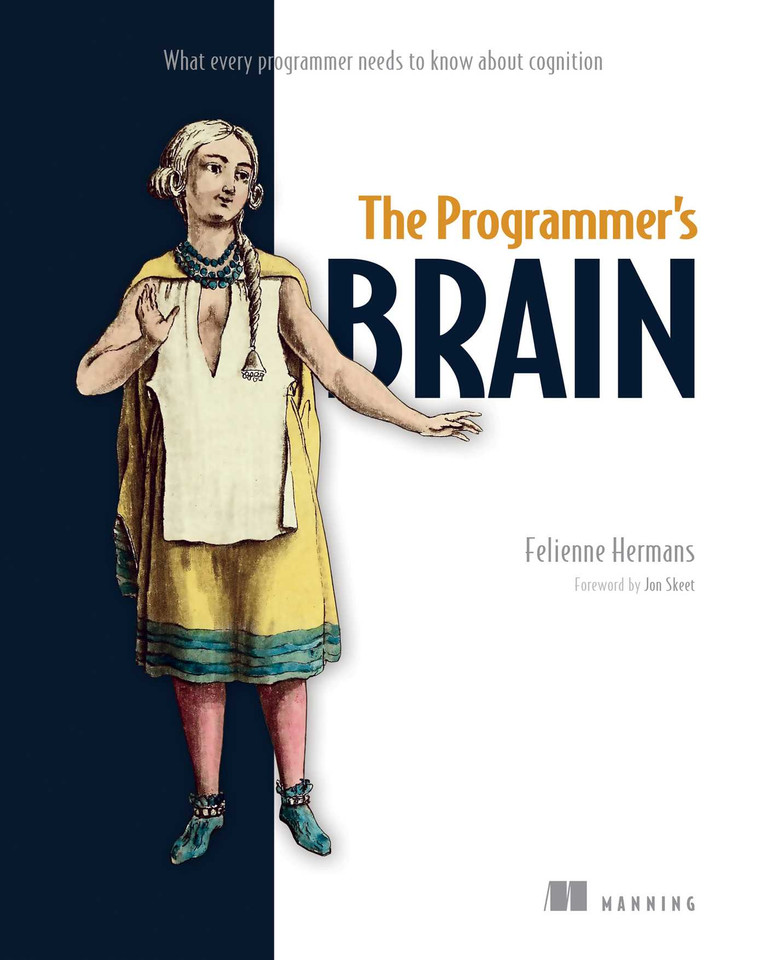 The Programmer's Brain: What every programmer needs to know about cognition book cover by Felienne Hermans
