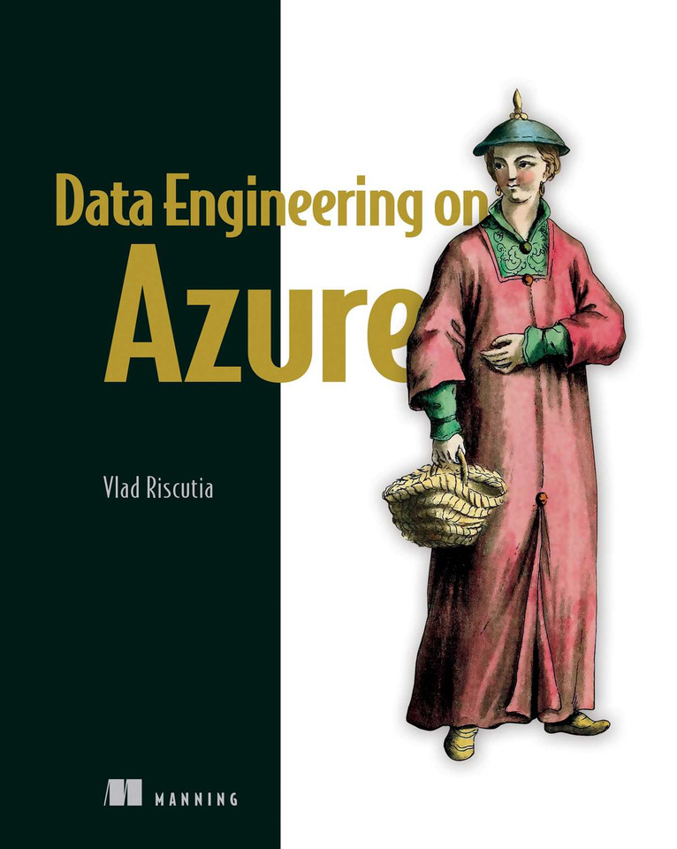 Data Engineering on Azure book cover by Vlad Riscutia
