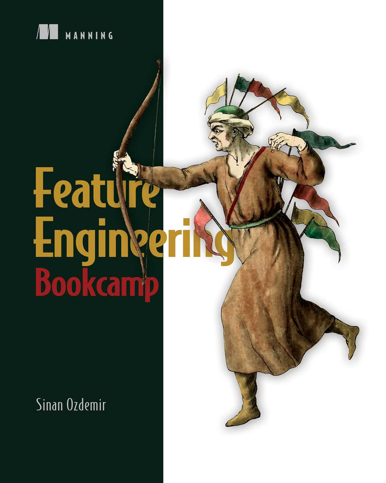 Feature Engineering Bookcamp book cover by Sinan Ozdemir