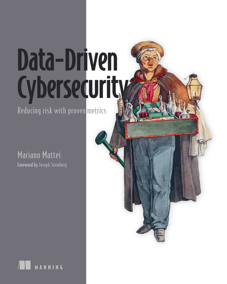 Data-Driven Cybersecurity: Reducing risk with proven metrics book cover by Mariano Mattei
