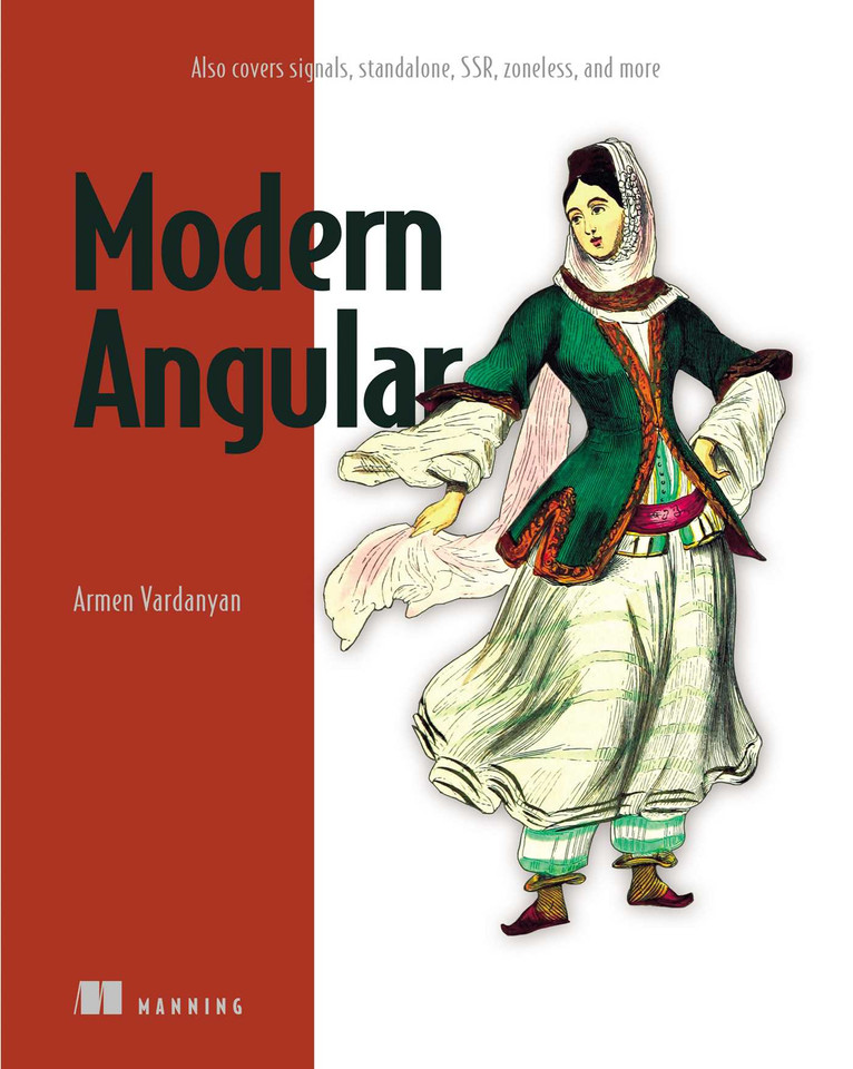 Modern Angular: Also covers signals, standalone, SSR, zoneless, and more book cover by Armen Vardanyan