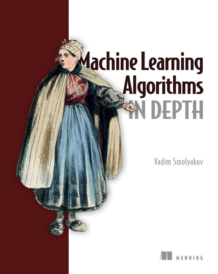 Machine Learning Algorithms in Depth book cover by Vadim Smolyakov