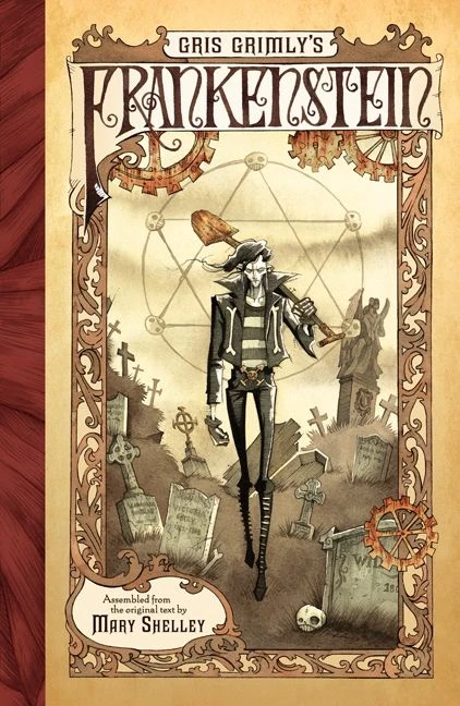 Gris Grimly's Frankenstein: A Graphic Novel book cover by Mary Shelley