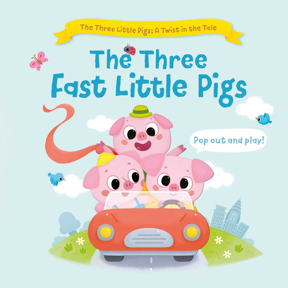 The Three Fast Little Pigs (Three Little Pigs) book cover by Little Genius Books
