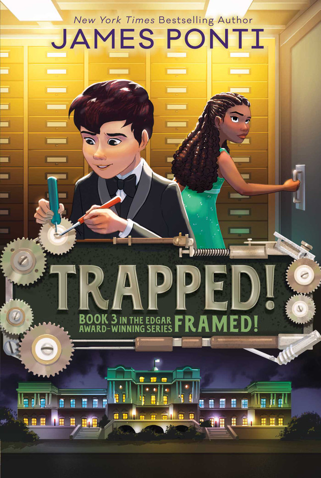Trapped! (Framed!) book cover by James Ponti