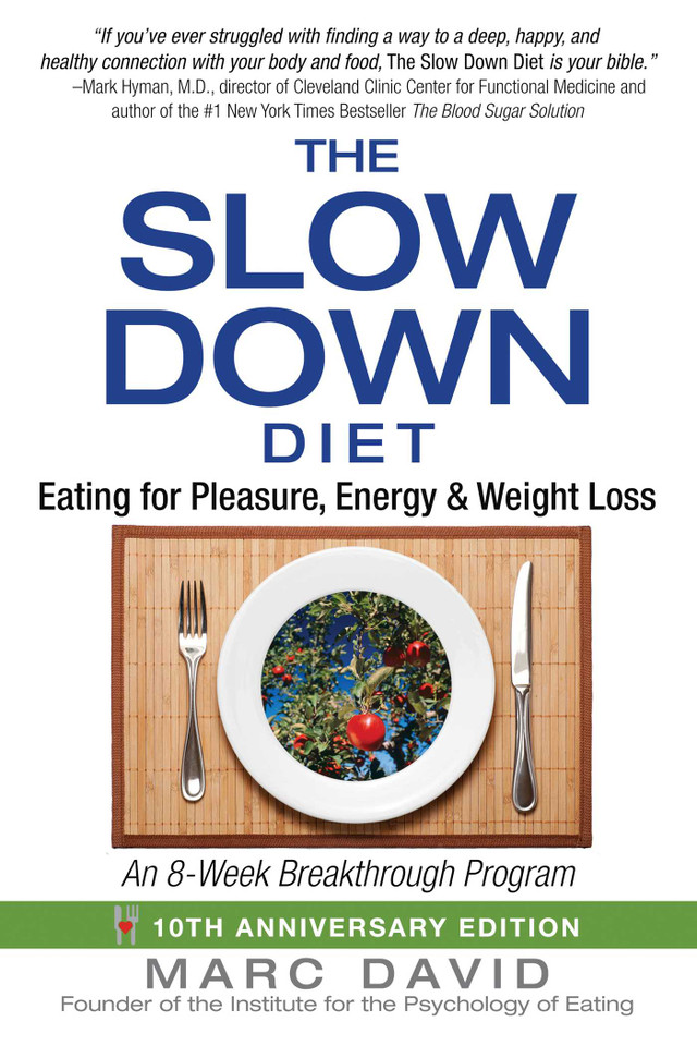 The Slow Down Diet: Eating for Pleasure, Energy, and Weight Loss book cover by Marc David