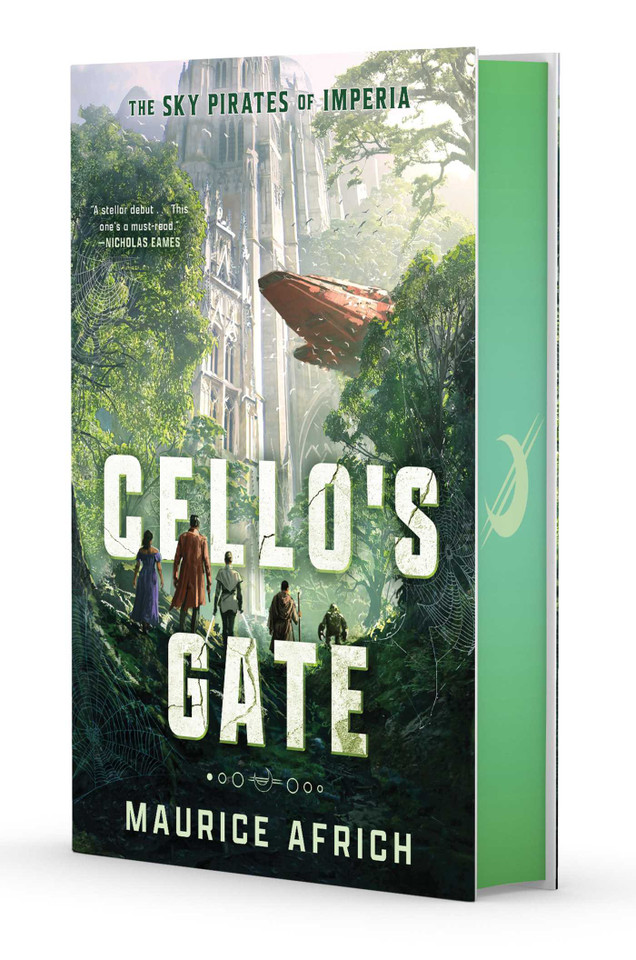 Cello's Gate (The Sky Pirates of Imperia) book cover by Maurice Africh