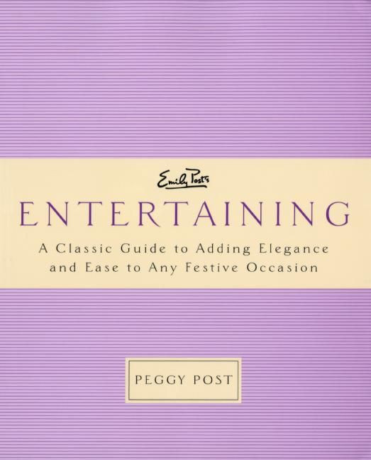 Emily Post's Entertaining book cover by Peggy Post