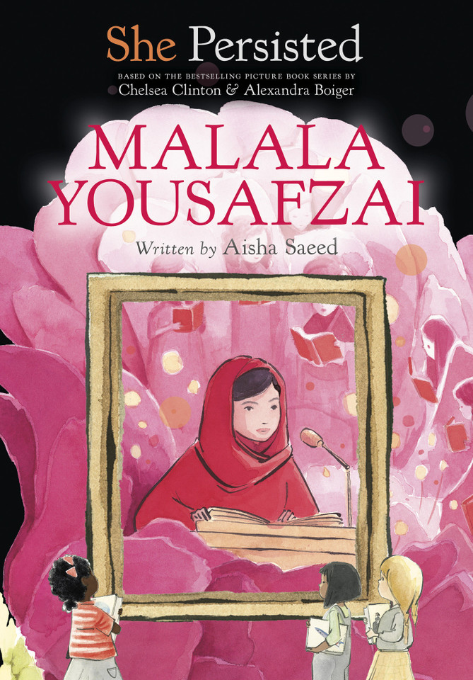 She Persisted: Malala Yousafzai (She Persisted) book cover by Aisha Saeed, Chelsea Clinton