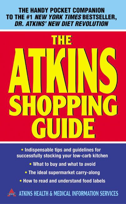 The Atkins Shopping Guide book cover by Atkins Health & Medical Information Services