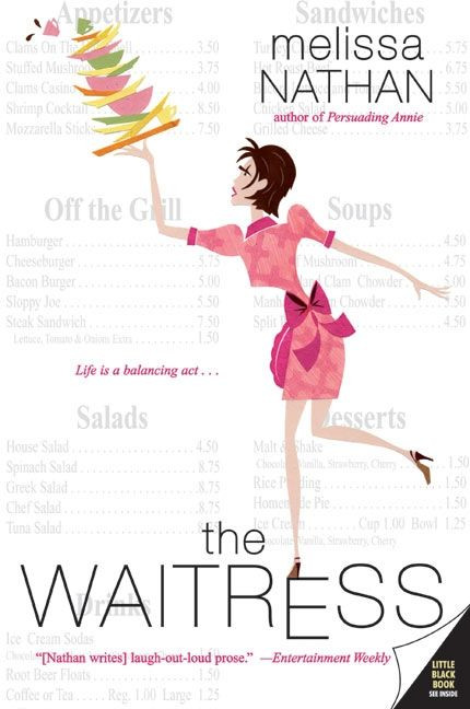 The Waitress book cover by Melissa Nathan