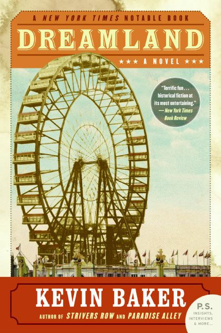 Dreamland book cover by Kevin Baker