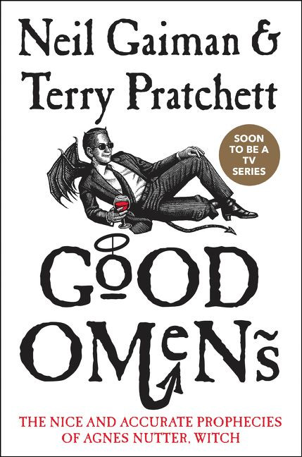 Good Omens: The Nice and Accurate Prophecies of Agnes Nutter, Witch book cover by Neil Gaiman, Terry Pratchett