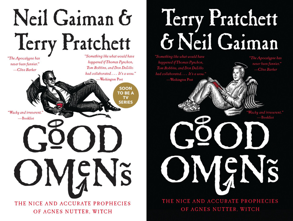 Good Omens: The Nice and Accurate Prophecies of Agnes Nutter, Witch book cover by Neil Gaiman, Terry Pratchett