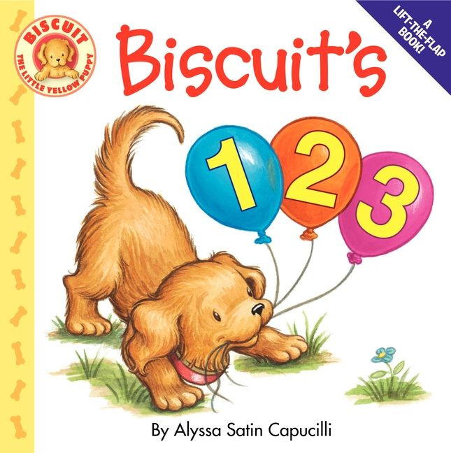 Biscuit's 123: A Lift-the-Flap Counting Board Book for Kids (Biscuit) book cover by Alyssa Satin Capucilli