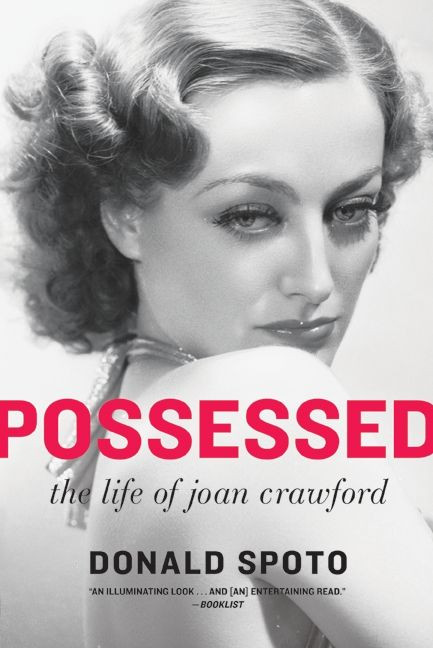 Possessed: The Life of Joan Crawford book cover by Donald Spoto