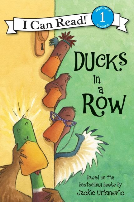 Ducks in a Row (I Can Read Level 1) book cover by Jackie Urbanovic