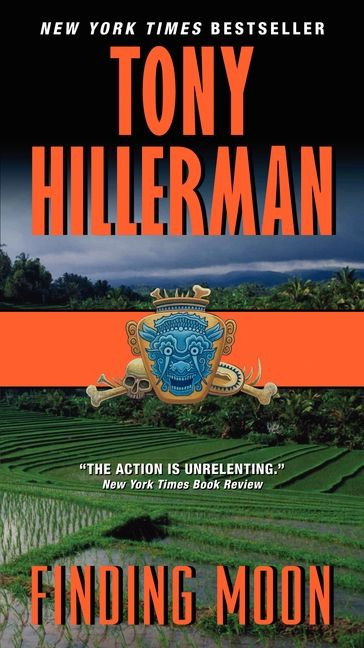 Finding Moon: Novel, A book cover by Tony Hillerman