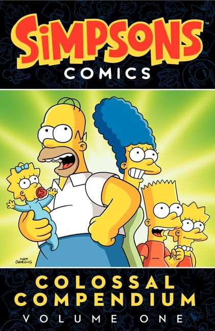 Simpsons Comics Colossal Compendium Volume 1 book cover by Matt Groening