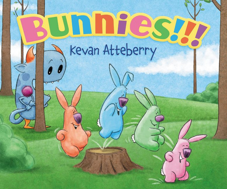 Bunnies!!!: An Easter And Springtime Book For Kids book cover by Kevan Atteberry