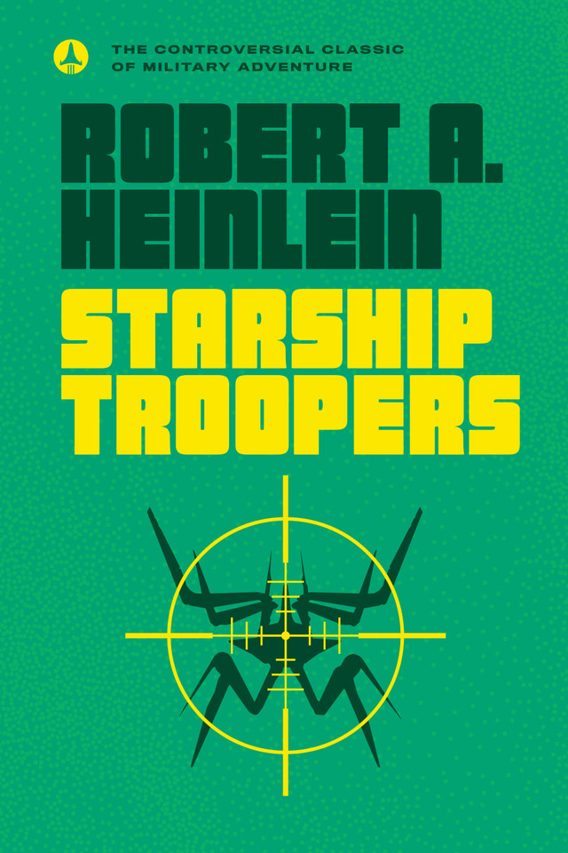Starship Troopers book cover by Robert A. Heinlein