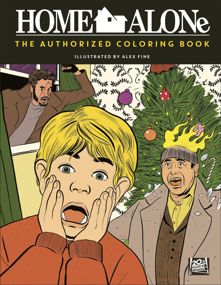 Home Alone: The Authorized Coloring Book book cover by Twentieth Century Fox