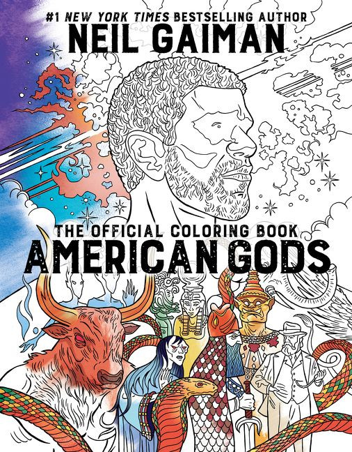 American Gods: The Official Coloring Book: A Coloring Book book cover by Neil Gaiman