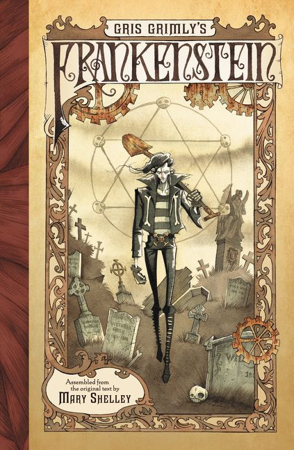 Gris Grimly's Frankenstein: A Graphic Novel book cover by Mary Shelley