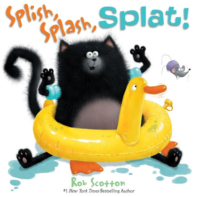 Splish, Splash, Splat! (Splat the Cat #11) book cover by Rob Scotton