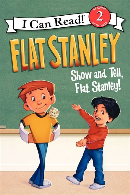 Flat Stanley: Show-and-Tell, Flat Stanley! (I Can Read Level 2) book cover by Jeff Brown