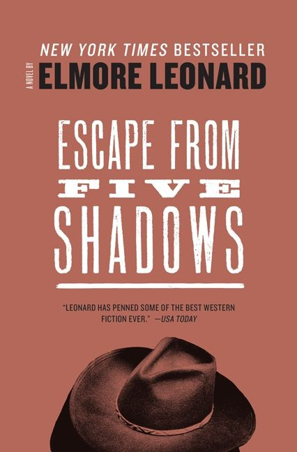 Escape from Five Shadows book cover by Elmore Leonard