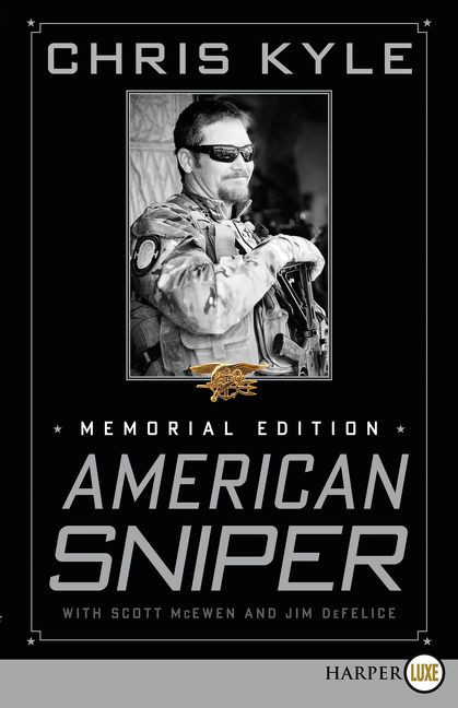 American Sniper: Memorial Edition book cover by Chris Kyle, Scott McEwen, Jim Defelice