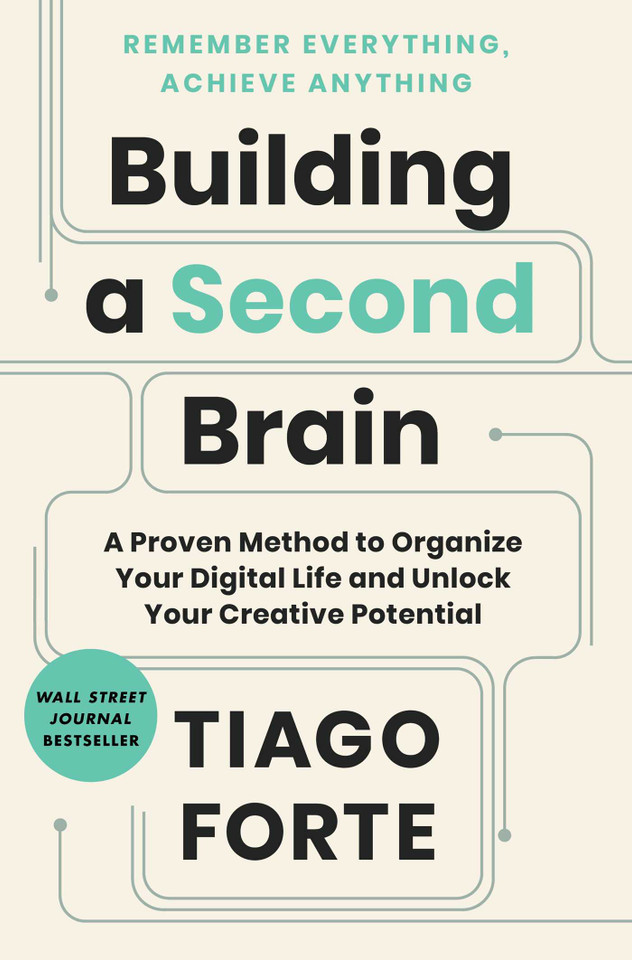Building a Second Brain: A Proven Method to Organize Your Digital Life and Unlock Your Creative Potential book cover by Tiago Forte