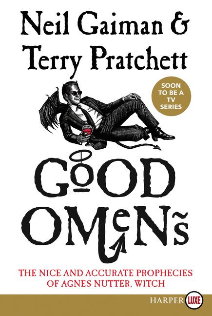 Good Omens: The Nice and Accurate Prophecies of Agnes Nutter, Witch book cover by Neil Gaiman, Terry Pratchett
