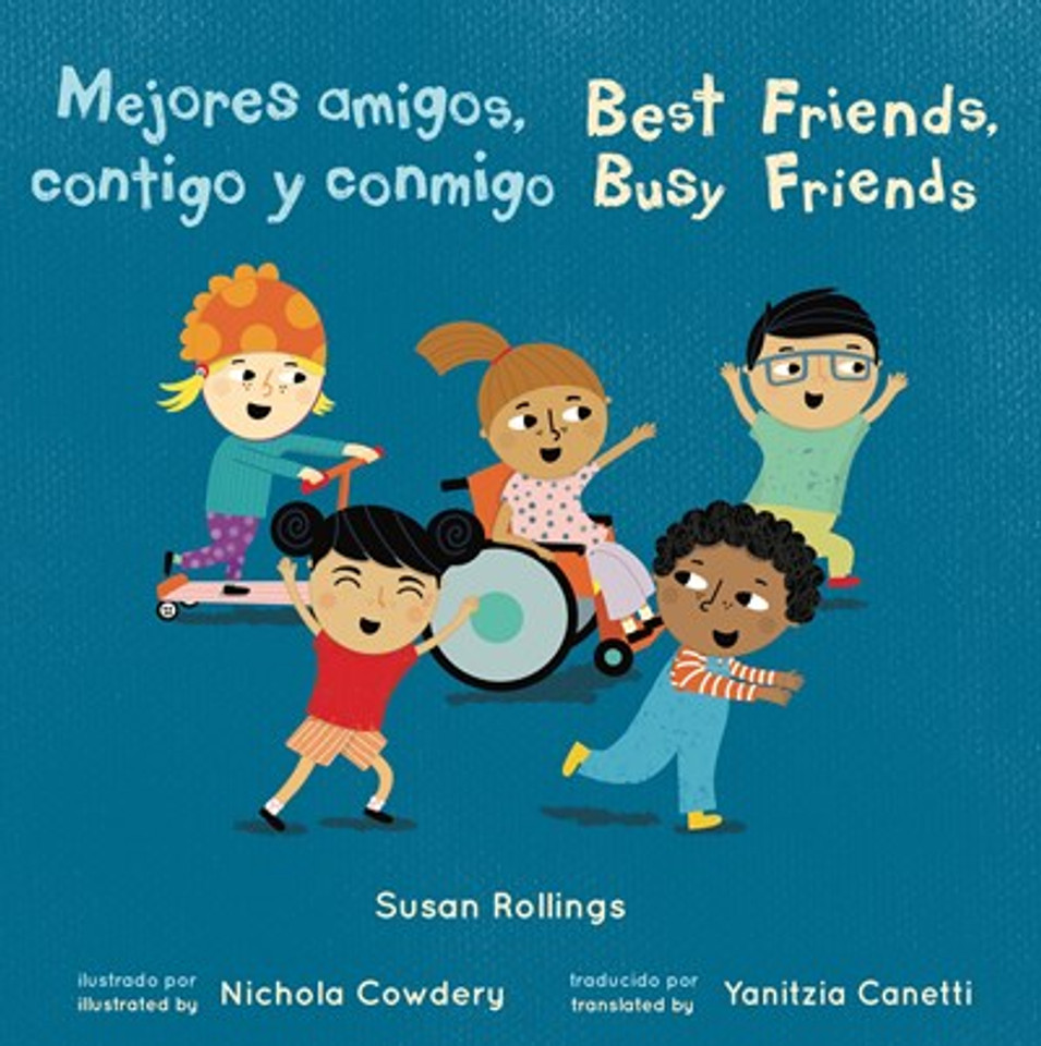 Mejores Amigos, Contigo Y Conmigo/Best Friends, Busy Friends 8x8 Edition (Child's Play Mini-Library)-Cover Mejores Amigos, Contigo Y Conmigo/Best Friends, Busy Friends 8x8 Edition (Child's Play Mini-Library)-Cover