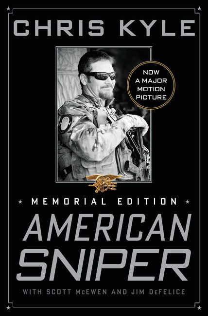 American Sniper: Memorial Edition book cover by Chris Kyle, Scott McEwen, Jim Defelice