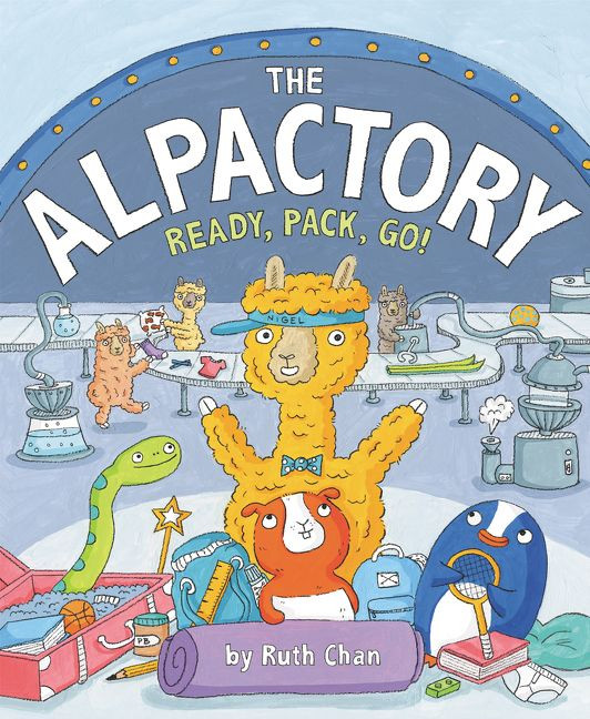 The Alpactory: Ready, Pack, Go! book cover by Ruth Chan