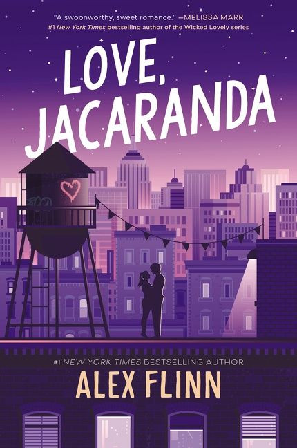 Love, Jacaranda book cover by Alex Flinn